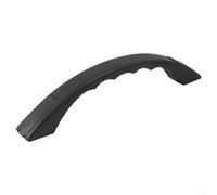 Tidgel Maniglia di sostegno per porta d'ingresso per camper, roulotte, barca, in plastica bianca, con supporti per le dita, 24 cm (nero)