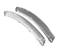 Tidgel Modanatura cromata inferiore per paraurti anteriore, per Fiat 500 Hatchback 2007-2015, plastica argentata elettrolitica sinistra e destra