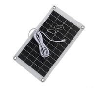Tidgel Pannello solare da 10 W e 12 V, caricatore compatto con uscita USB compatibile con Cgampin, design leggero senza cornice per camper, barca, luci da giardino e ricarica del telefono cellulare