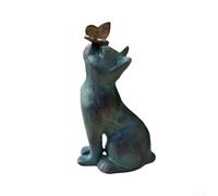 Tidgel per decorazione Gatto Retrò con Strisce Marmorizzate per decorazione | Design retrò affascinante, viso striato marmorizzato, tocco nostalgico, per giardino o prato, per stile unico