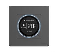 Tidgel per MOES Smart Knob Termostato Star Ring Series per Tuya per ZIGBEE, schermo regolabile e calibrazione della temperatura per riscaldamento ad acqua/elettrico/caldaia, nero (GB-bianco)