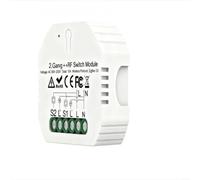 Tidgel per ZIGBEE Smart Switch Module 1/2 Way 2 Gang per Tuya Smart, per MINI WiFi Controller di Luce Compatibile con ALEXA per ECHO, Voice & App Control