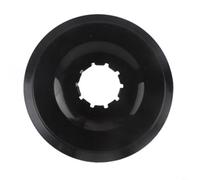 Tidgel Protezione per raggi del volano della bicicletta, in plastica, per bici da strada e mountain bike, con mozzi freno a disco, nero, diametro 138 mm (nero)