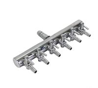 Tidgel Regolatore del flusso d'aria della pompa dell'ossigeno, valvola a leva del flusso d'aria dell'acquario, regolatore di controllo del flusso d'aria in acciaio inossidabile, per la distribuzione