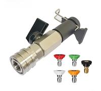 Tidgel Set di ugelli per idropulitrice ad alta pressione in acciaio inossidabile con connessione rapida da 1/4 di pollice, 2320 PSI, per Karcher per Bosch per Nilfisk (B)