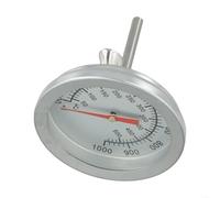 Tidgel Termometro per barbecue da cucina all'aperto, in acciaio inox, 50-400 °C, con sonda lunga, per barbecue e fumatori (1 pezzo)