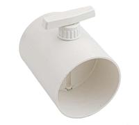 Tidgel Valvola di controllo del volume d'aria in plastica, valvola di ritegno rotonda manuale in PVC, con maniglia regolabile a 90°, regolatore del flusso d'aria HVAC (100 mm)