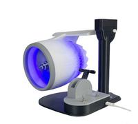 Tidgel Ventilatore da scrivania USB Turbofan con umidificatore, modello di motore a getto stampato in 3D con effetto fiamma realistico e fanale posteriore rosso per decorazione ufficio (blu)