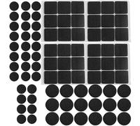 Tidora Set 77 Feltrini Adesivi per Sedie e Mobili, Antigraffio e Antiscivolo, 3mm Spessore, 3 Misure (20mm, 28mm, 25×25mm), Protezioni per Pavimenti in Legno, Piastrelle e Laminato