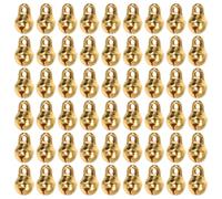 TIDTALEO 100 Pezzi Ciondoli a Forma di Campana Mini in Metallo Occhiello, Accessori Fai da Te per Gioielli e Decorazioni, Piccoli Campanelli per Braccialetti, Collane, Vestiti per Bambole