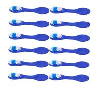 TIDTALEO 12pezzi Spazzolino Da Denti Da Viaggio Con Manico Corto e Setole Morbide Design Ergonomico Per Pulizia e Comfort Ottimalper Uso Istituzionale