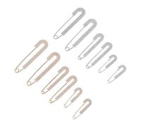 TIDTALEO 12pezzi Spille di Sicurezza Strass Spilla Decorativa per Donna e Ragazza Clip per Maglioni Abiti Camicie Sciarpe e Cappelli