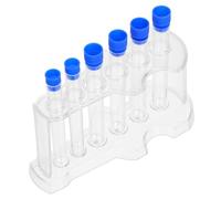 TIDTALEO 1set Portaprovette Trasparente Con Provette Rack Da Laboratorio Per Esperimenti Scientifici Accessori Di Ricerca Per Chimica e Biologia Soluzione Affidabile Per Efficiente Gestione