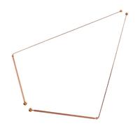 TIDTALEO 2 Bacchette da Rabdomanzia in Ottone 2 Pezzi Struttura a Doppia Testa per Posizionamento Accurato e Caccia ai Tesori in Avventure All'aperto