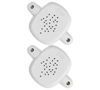 TIDTALEO 2 Pezzi Adattatore per Barriera senza Trapano, Base per Corrimano | Kit Regolabile per Montaggio su Pali Tondi o Quadrati da 2-4", Bianco, Base in Plastica Rinforzata