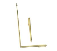 TIDTALEO 2 Pezzi Bacchette da Rabdomanzia in Acciaio Inossidabile Aste Telescopiche Portatili per Rilevazione Acqua Outdoor Resistenti e Leggere con Superficie Liscia e Rotazione Regolare