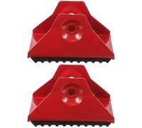 TIDTALEO 2 Pezzi Copri Piedini per Scale in Gomma Rossa Antiscivolo, Protezioni per Piedi Scala Facili da Installare, Accessori per Sicurezza Casa