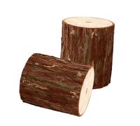 TIDTALEO 2 Pezzi Supporto in Legno a Forma di Ceppo da Parete, Supporto per Fioriere Salvaspazio, Decorazione Rustica ed Elegante la Casa
