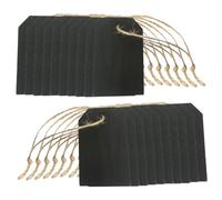 TIDTALEO 20 Pezzi Etichette Legno Rettangolari Te Lavagnette Mini per Prezzi Decorazioni e Cartellini Appendibili per Abbigliamento e Artigianato