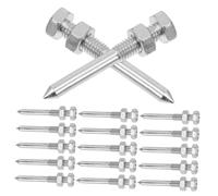 TIDTALEO 20 Pezzi Picchetti Scarpe Chiodate per Prato Spike Aeratore in Metallo Resistenti e Sostituibili Accessori per Scarpe Aeratore per Allentare Terreno Compatto e Migliorare Salute