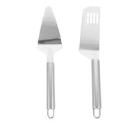 TIDTALEO 2pezzi Spatole da Cucina in Acciaio Inox Resistente Alta Temperatura Pala per Pizza e Coltello Torta Multifunzione per Forno e Pasticceria Utensili Cucina Pratici e Durevoli