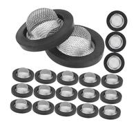 TIDTALEO 30 Pezzi Rondelle Guarnizione con Filtro in Rete Acciaio 304 Guarnizioni in Gomma Spessa Anti-Perdita per Riparazione Rubinetto e Tubi Irrigazione Giardino