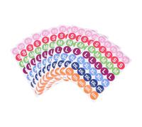TIDTALEO 350 Etichette Adesive per Abbigliamento Colorate, Rotonde e Autoadesive, Codici Taglia in 7 Colori, Adesivi Rimovibili per Magliette, T-shirt e Capi Vari, al Dettaglio