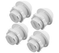 TIDTALEO 4 Pezzi Copertura Alloggiamento Rilevatore Movimento in Plastica Bianca Resistente Alte Temperature Coperchio a Vite Kit Leggero Compatto per Installazione Rapida in Sistemi di