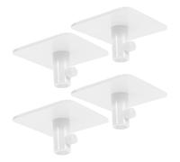 TIDTALEO 4 Pezzi Gancio Portaoggetti da Cucina per Mixer Design Piatto in Abs, Riutilizzabile e Facile da Usare, Supporto da Parete per Accessori Mixer