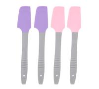 TIDTALEO 4pezzi Spatole per Ceretta in Silicone Alimentare Applicatori Portatili Ergonomici per Depilazione Bastoncini Sicuri Bava per Domestico Colori e Rosa
