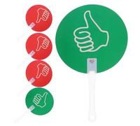 TIDTALEO 5 Pezzi Palette Voto con Segni Giù per Attività Didattiche Interattive Palette Risposta per Insegnanti Segnali Sì No per Aula Plastica