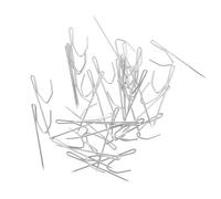 TIDTALEO 50 Ganci per Tende a S in Ferro Robusto Punta Appuntita, Accessori Fermatende Resistenti per Decorazioni e Tende Domestiche, Set per Ferramenta Finestre e Vetrine, Facile