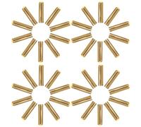 TIDTALEO 50 Punte per Lacci delle Scarpe in Metallo, Terminali Fai da Te per Lacci e Cinture, Punte Antiruggine da 5mm X 20mm Colore Oro, per Decorazioni e Riparazioni Artigianali