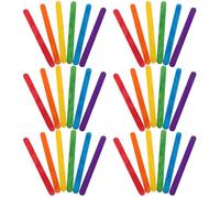 TIDTALEO 500 pezzi Bastoncini di Legno Jumbo Colorati per DIY Dessert e Progetti Creativi Stecchi Ghiaccioli Arcobaleno per Attività Artistiche Educative e Te