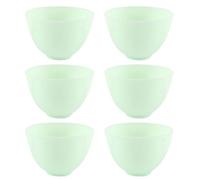 TIDTALEO 6 Pezzi Ciotole per Maschera Viso in Silicone Medio Design Impilabile Salvaspazio Ampia Bocca per Miscelazione Facile e Applicazione Uniforme per Trattamenti Te e Cura