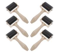 TIDTALEO 6 Pezzi Rullo per Stampa Gel Plate Printing in Gomma e Plastico, Strumento per Printmaking Facile da Usare e Ben Rifinito, per Pittura e Inchiostrare Blocchi