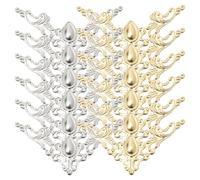 TIDTALEO 80 Pezzi Protezioni Angolari in Metallo per Libri Vintage, Angoli Decorativi in Ferro per Album Fotografici e Scrapbooking, Protezione Resistente per Angoli di Album, Diari