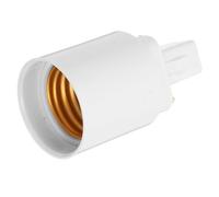 TIDTALEO Adattatore Portalampada Convertitore G24D a E27 2 Pin per Lampade LED e a Risparmio Energetico Base Lampadina Media Installazione senza Utensili per Uso Domestico e Commerciale