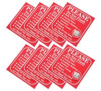 TIDTALEO Adesivi Informativi per Bagno Non Gettare nello Scarico, Etichette Didattiche per Wc Resistenti e Durevoli, Set da 24 Pezzi per Uso Domestico e Commerciale