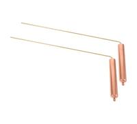 TIDTALEO Bacchette da Rabdomante in Ottone 2 Pezzi Manico in Rame, Strumento di Divinazione per Caccia ai Fantasmi, Rilevamento ad Alta Precisione e Posizionamento Oro, Utensile Portatile