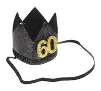 TIDTALEO Cappello Festa Corona Lucida Non Tessuto, Accessorio per Decorazioni Compleanno Adulto e Foto Ricordo