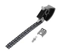 TIDTALEO Catena per Pedale Tamburo Basso in Acciaio Nero Doppio Anello, Design Robusto e Compatibilità Versatile per Accessori Strumenti a Percussione