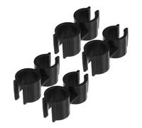 TIDTALEO Connettore Per Pali Per Scaffali in Plastica 4 Pezzi, Morsetto Doppio Per Tubi Diametro 20mm, Clip Di Collegamento Per Gancio Scopa e Paletta, Accessori Fissaggio Per Pulizia e Magazzino