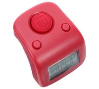TIDTALEO Contatore Digitale Design Bello e Durevole in Silicone Rosso Ricaricabile Dito Portatile e Creativo, per People Counting e Point Tally