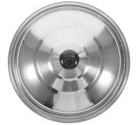 TIDTALEO Coperchio Forma Rotonda a Cupola per Wok in Acciaio Inossidabile Argento, Resistente alla Ruggine Manico Portatile Stili multipli per Ristorante e Mensa Stili multipli