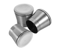 TIDTALEO Copertura per Macina Spezie Manuale in Acciaio Inossidabile Argento 3 Pezzi Chiusura per Mantenere la Freschezza per Cucina