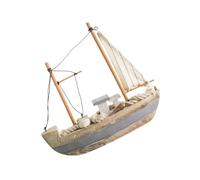 TIDTALEO Decorazione da Tavolo Stile a Forma di Barca a Vela in Legno Artigianale come Regalo Originale per Casa e Eventi