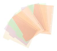 TIDTALEO Divisori per Blocco Note 10 Pezzi in Plastica Pp Colorata Design Creativo, per Indicizzazione e Riferimento di Report e Ricerche