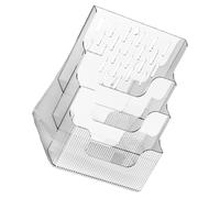 TIDTALEO Espositore per Brochure da Tavolo e Porta Menù Trasparente in Materiale Robusto Organizer Porta Documenti A4 per Ufficio Studio e Dormitori da Parete Stile Casuale