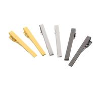 TIDTALEO Fermacravatta Uomo in Metallo Elegante e Classico Set 6 Pezzi Clip per Cravatta Resistente che Mantiene Nodo Fermo, per Eventi Formali e Business